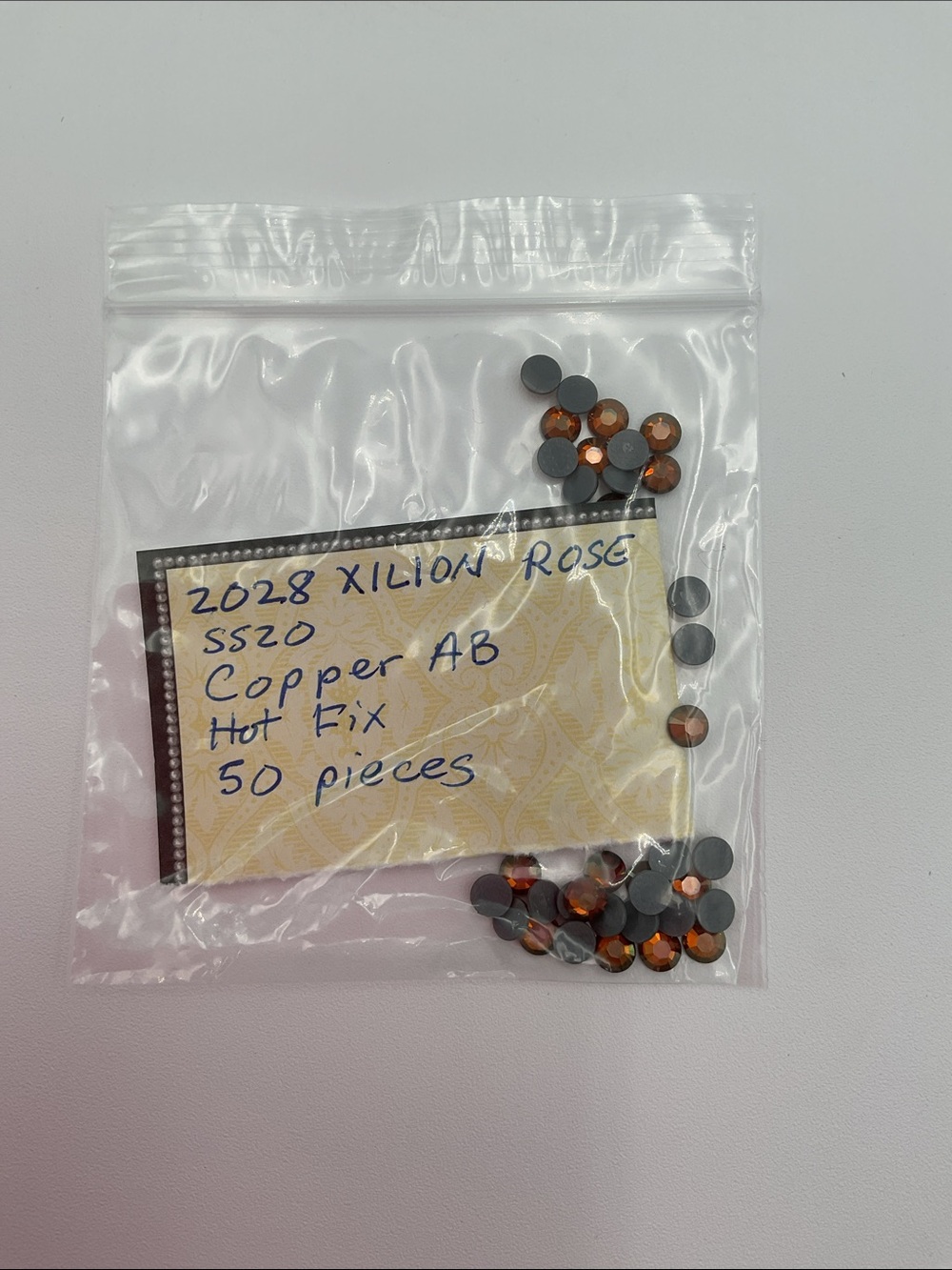 Swarovski • Color: Copper Aurora Borealis, 2028 XILION Rose Hotfix Rhinestones